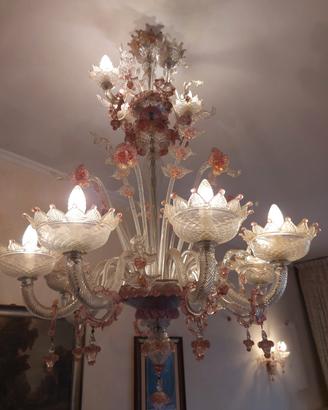 Lampadario con Applique (MURANO)