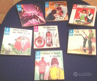 7 libricini AMZ 1967 cucina, vini, ricami, caccia