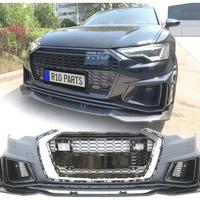 PARAURTI ANTERIORE PER AUDI A6 18- LOOK RS IN CARB