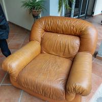 Poltrona in pelle