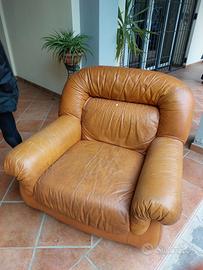 Poltrona in pelle