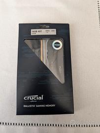 ram DDR4 16GB 3200 RGB crucial ballistix