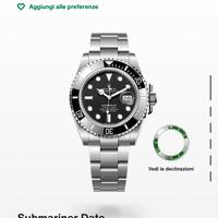 Rolex submariner date nuovo, full set