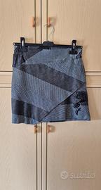 Desigual gonna portafoglio taglia M grigia e nera 