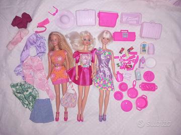 Lotto Barbie e bambole più accessori 