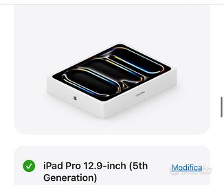 Ipad pro 5 generazione con tastiera e caricabatter
