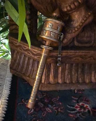 Ruota della Preghiera Tibetana Portatile Mantra