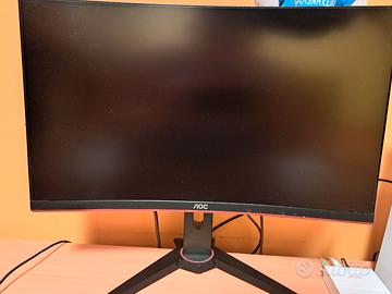 Monitor aoc 144hz curvo 24 pollici