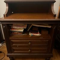 Comodino in legno di noce vintage