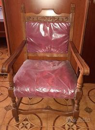 Poltrone in legno da camera