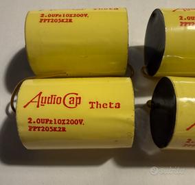 4 Condensatori Audiocap Theta da 2uF - NOS