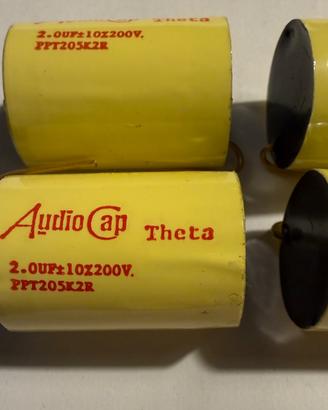 4 Condensatori Audiocap Theta da 2uF - NOS