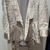 Giorgio Armani completo grigio perla