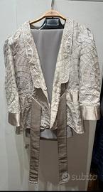 Giorgio Armani completo grigio perla
