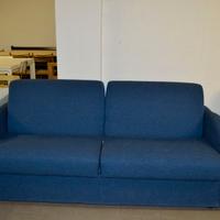 Divano letto in tessuto blu