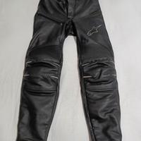 Pantaloni moto Alpinestars TG 46 pelle