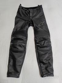 Pantaloni moto Alpinestars TG 46 pelle