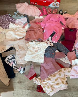 Abbigliamento autunno/inverno 3-6 mesi bimba