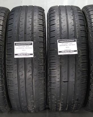 4 PNEUMATICI USATI 205/65R16 103H RA18 HANKOOK GOM
