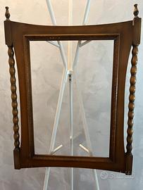 Vecchia cornice legno lavorato 54x37 cm