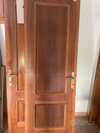 Porte interne a battente in legno massello con tel