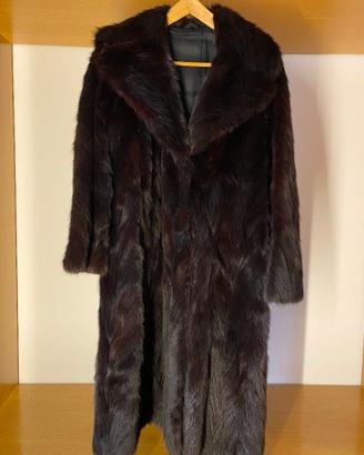 Pelliccia Visone Donna Lunga 110 cm Tg 46