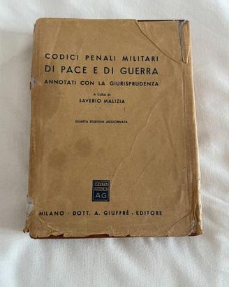 Libro "Codici Penali Militari di pace e di guerra"
