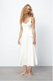 "vestito donna bianco sporco, taglia M, Zara"