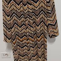 Abito vintage beige e marrone Imperial