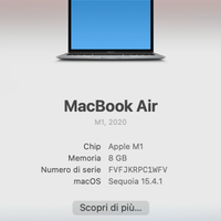 Macbook air M1 Immacolato - Visionabile