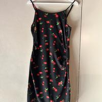 Abito premaman neroncon ciliegie