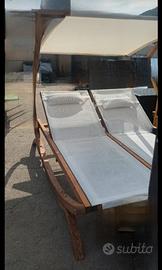 NUOVA COPPIA DI LETTINI IN LEGNO 