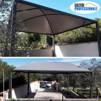 Gazebo copertura tettoia 6x6 a cupola carport PVC