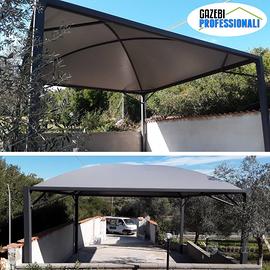 Gazebo copertura tettoia 6x6 a cupola carport PVC