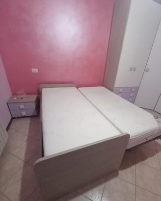 Letto singolo con secondo letto estraibile 