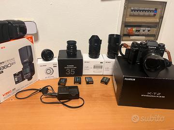 Fujifilm + obiettivi e vari come da foto