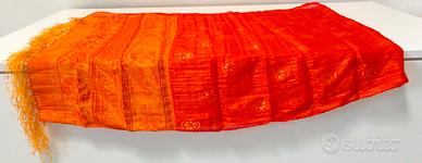 Stola/runner etnico Thailandia - Rosso e arancio