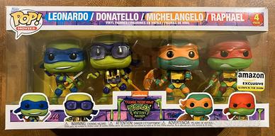 Funko Pop Ninja Turtles Glow 4 Pack