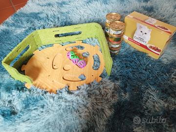 Gioco interattivo e umido per gatti 