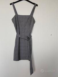 Vestito corto Pull&Bear pied de poule con cintura