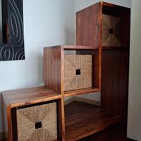 Mobile da ingresso/ separatore/libreria con cesti