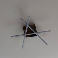 Lampadario a led con barre mobili