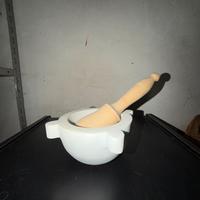 MORTAIO CON PESTELLO (PIETRA E LEGNO)