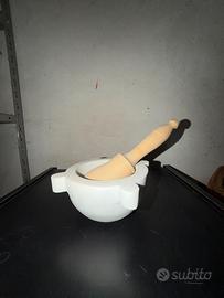 MORTAIO CON PESTELLO (PIETRA E LEGNO)