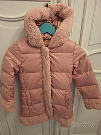 cappotto rosa bambina con pelo 7/8 anni Blukids
