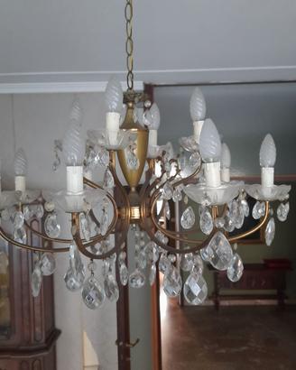 Lampadario gocce 12 luci
