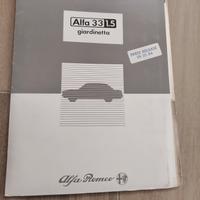 Press release alfa 33 giardinetta 1985 italiano 