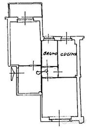 Marconi 2 stanze in appartamento di 7mq
