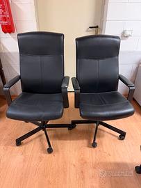 DUE SEDIE GIREVOLI UFFICIO