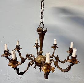 Lampadario barocco anni 50